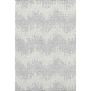 Piper Looms Mayfield Chevron AMF880 Silver Machine Washable Area Rug main image