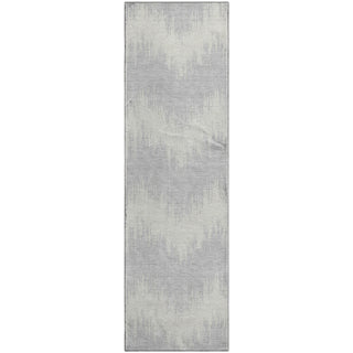 Piper Looms Mayfield Chevron AMF880 Silver Machine Washable Area Rug Runner Main Image