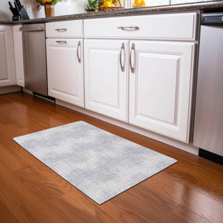 Piper Looms Mayfield Chevron AMF880 Silver Machine Washable Area Rug Scatter Lifestyle Image Feature