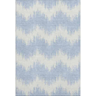 Piper Looms Mayfield Chevron AMF880 Sky Machine Washable Area Rug main image