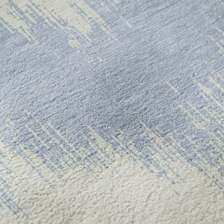 Piper Looms Mayfield Chevron AMF880 Sky Machine Washable Area Rug Swatch Image