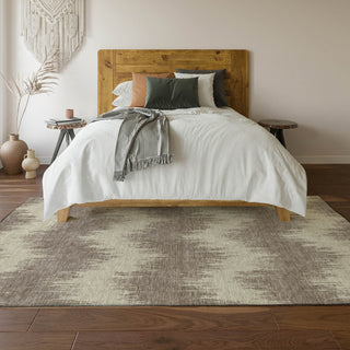 Piper Looms Mayfield Chevron AMF880 Taupe Machine Washable Area Rug Lifestyle Image Feature