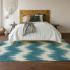 Piper Looms Mayfield Chevron AMF880 Teal Machine Washable Area Rug Lifestyle Image Feature