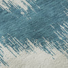 Piper Looms Mayfield Chevron AMF880 Teal Machine Washable Area Rug Swatch Image