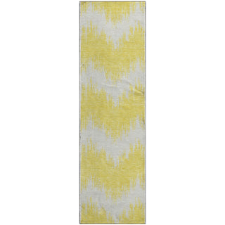 Piper Looms Mayfield Chevron AMF880 Yellow Machine Washable Area Rug Runner Main Image