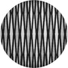 Piper Looms Mayfield Diamonds AMF881 Black Machine Washable Area Rug Round Main Image