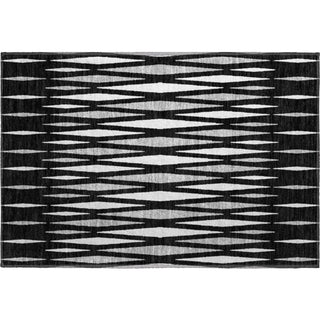 Piper Looms Mayfield Diamonds AMF881 Black Machine Washable Area Rug Scatter Main Image
