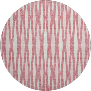 Piper Looms Mayfield Diamonds AMF881 Blush Machine Washable Area Rug Round Main Image