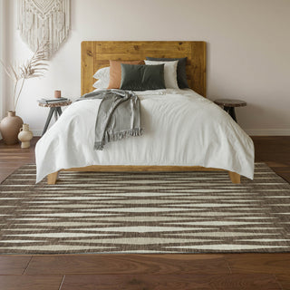 Piper Looms Mayfield Diamonds AMF881 Brown Machine Washable Area Rug Lifestyle Image Feature