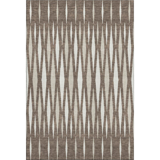 Piper Looms Mayfield Diamonds AMF881 Brown Machine Washable Area Rug main image
