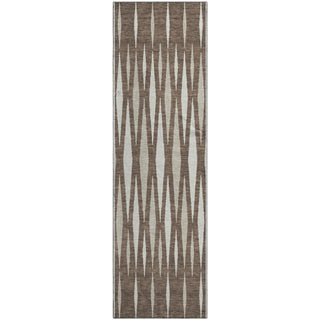 Piper Looms Mayfield Diamonds AMF881 Brown Machine Washable Area Rug Runner Main Image