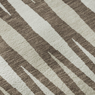 Piper Looms Mayfield Diamonds AMF881 Brown Machine Washable Area Rug Swatch Image