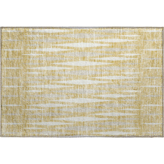 Piper Looms Mayfield Diamonds AMF881 Gold Machine Washable Area Rug Scatter Main Image