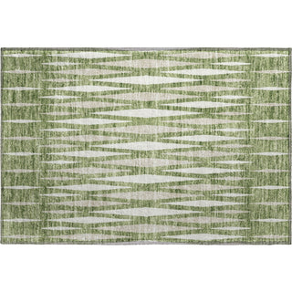Piper Looms Mayfield Diamonds AMF881 Green Machine Washable Area Rug Scatter Main Image