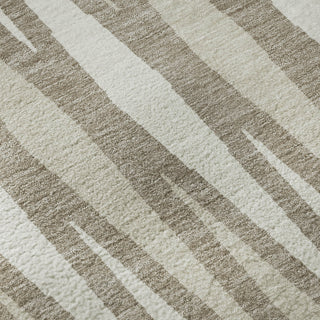Piper Looms Mayfield Diamonds AMF881 Taupe Machine Washable Area Rug Swatch Image