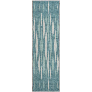 Piper Looms Mayfield Diamonds AMF881 Teal Machine Washable Area Rug Runner Main Image