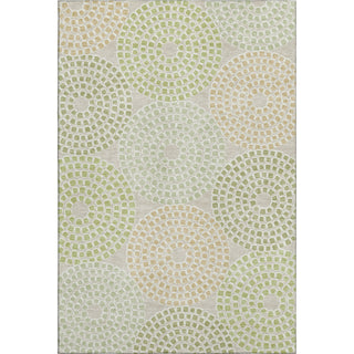 Piper Looms Mayfield Circles AMF882 Aloe Machine Washable Area Rug main image