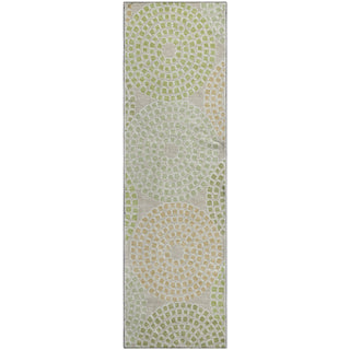 Piper Looms Mayfield Circles AMF882 Aloe Machine Washable Area Rug Runner Main Image