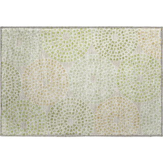Piper Looms Mayfield Circles AMF882 Aloe Machine Washable Area Rug Scatter Main Image