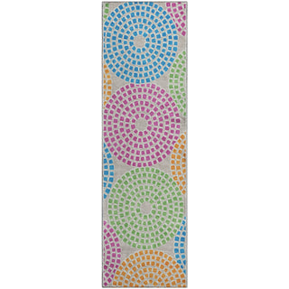 Piper Looms Mayfield Circles AMF882 Cream Machine Washable Area Rug Runner Main Image