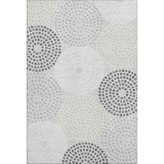 Piper Looms Mayfield Circles AMF882 Gray Machine Washable Area Rug main image
