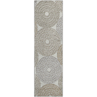 Piper Looms Mayfield Circles AMF882 Ivory Machine Washable Area Rug Runner Main Image