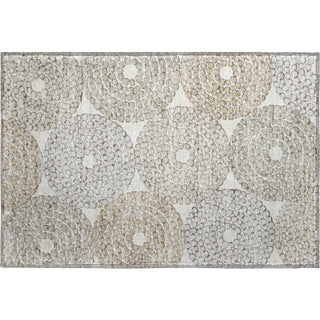 Piper Looms Mayfield Circles AMF882 Ivory Machine Washable Area Rug Scatter Main Image
