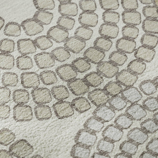 Piper Looms Mayfield Circles AMF882 Ivory Machine Washable Area Rug Swatch Image