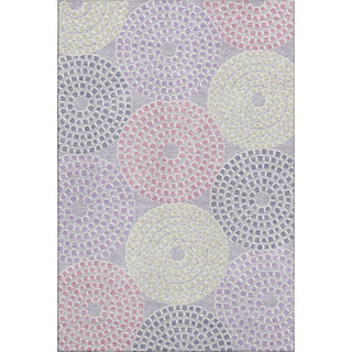 Piper Looms Mayfield Circles AMF882 Lavender Machine Washable Area Rug main image