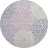 Piper Looms Mayfield Circles AMF882 Lavender Machine Washable Area Rug Round Main Image