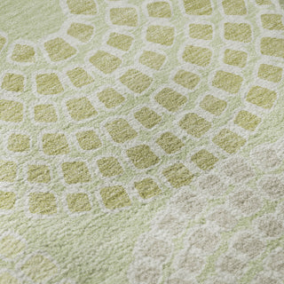 Piper Looms Mayfield Circles AMF882 Mint Machine Washable Area Rug Swatch Image