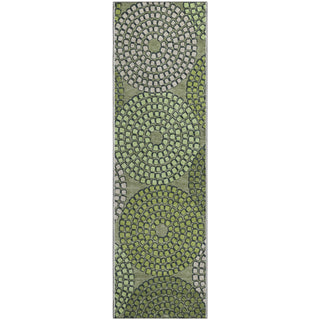Piper Looms Mayfield Circles AMF882 Olive Machine Washable Area Rug Runner Main Image