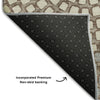 Piper Looms Mayfield Circles AMF882 Taupe Machine Washable Area Rug Backing Image