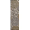Piper Looms Mayfield Circles AMF882 Taupe Machine Washable Area Rug Runner Main Image