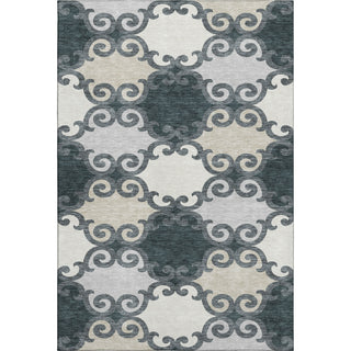 Piper Looms Mayfield Scrolls AMF883 Gray Machine Washable Area Rug main image