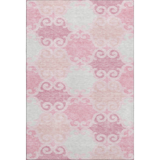 Piper Looms Mayfield Scrolls AMF883 Pink Machine Washable Area Rug main image