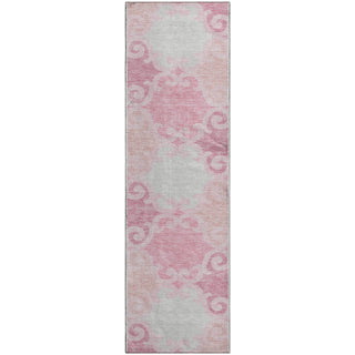 Piper Looms Mayfield Scrolls AMF883 Pink Machine Washable Area Rug Runner Main Image