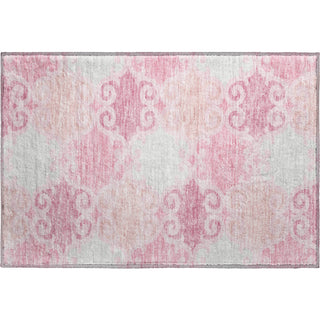 Piper Looms Mayfield Scrolls AMF883 Pink Machine Washable Area Rug Scatter Main Image