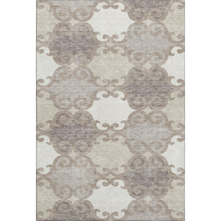 Piper Looms Mayfield Scrolls AMF883 Taupe Machine Washable Area Rug main image