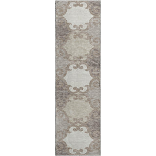 Piper Looms Mayfield Scrolls AMF883 Taupe Machine Washable Area Rug Runner Main Image