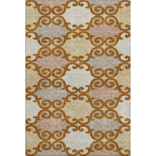 Piper Looms Mayfield Scrolls AMF883 Terracotta Machine Washable Area Rug main image