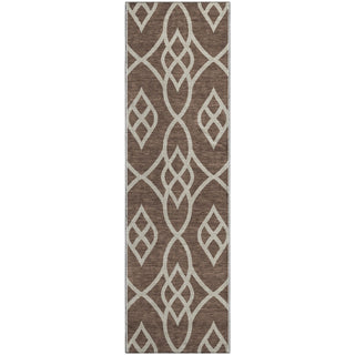 Piper Looms Mayfield Scrolls AMF884 Chocolate Machine Washable Area Rug Runner Main Image