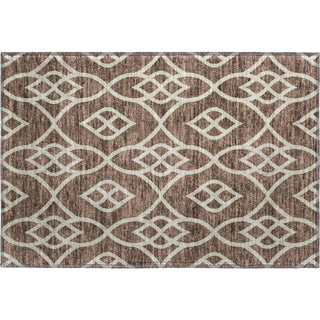 Piper Looms Mayfield Scrolls AMF884 Chocolate Machine Washable Area Rug Scatter Main Image