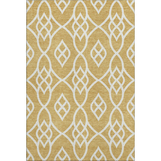 Piper Looms Mayfield Scrolls AMF884 Gold Machine Washable Area Rug main image