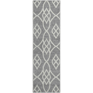 Piper Looms Mayfield Scrolls AMF884 Gray Machine Washable Area Rug Runner Main Image