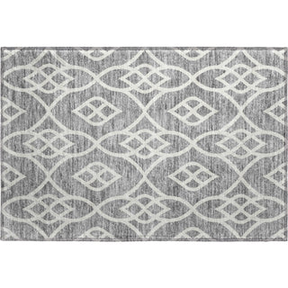Piper Looms Mayfield Scrolls AMF884 Gray Machine Washable Area Rug Scatter Main Image
