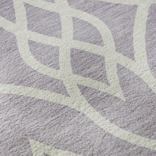 Piper Looms Mayfield Scrolls AMF884 Lavender Machine Washable Area Rug Swatch Image