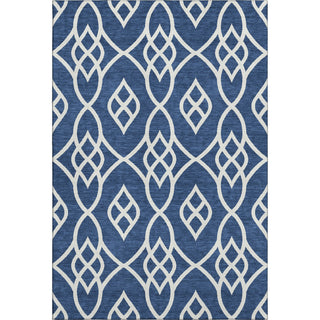 Piper Looms Mayfield Scrolls AMF884 Navy Machine Washable Area Rug main image