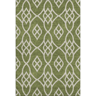 Piper Looms Mayfield Scrolls AMF884 Olive Machine Washable Area Rug main image
