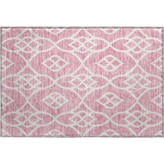 Piper Looms Mayfield Scrolls AMF884 Pink Machine Washable Area Rug Scatter Main Image